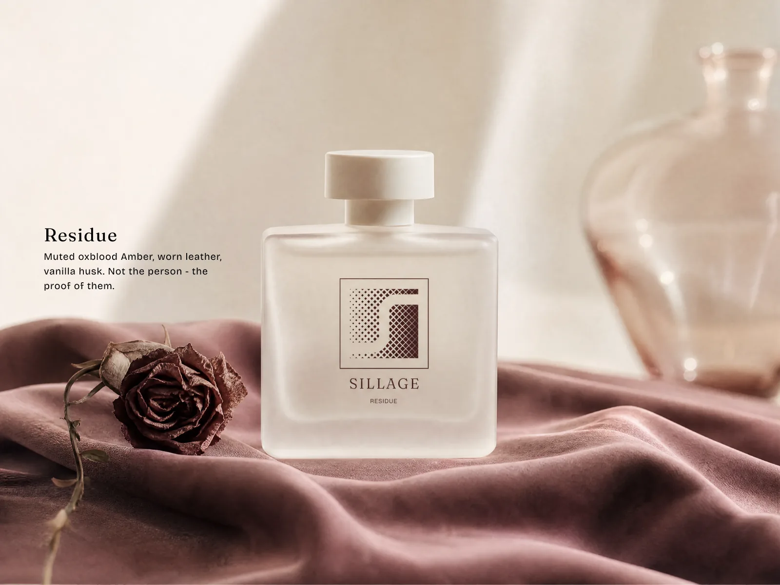 Sillage — Residue scent bottle